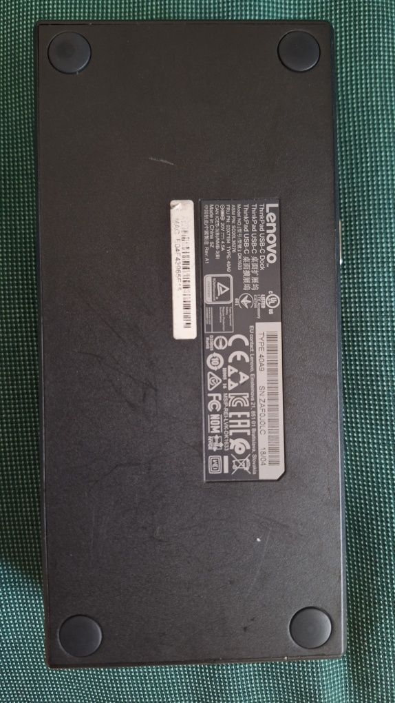 Dock Lenovo DK-1633 + cablu Thunderbolt + adaptor Displayport la HDMI