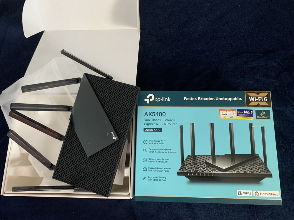 Router modem Gibabit wifi 6 TP-link dual-band ultima generatie AX72