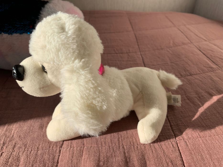 Плюшена чантичка с кученце