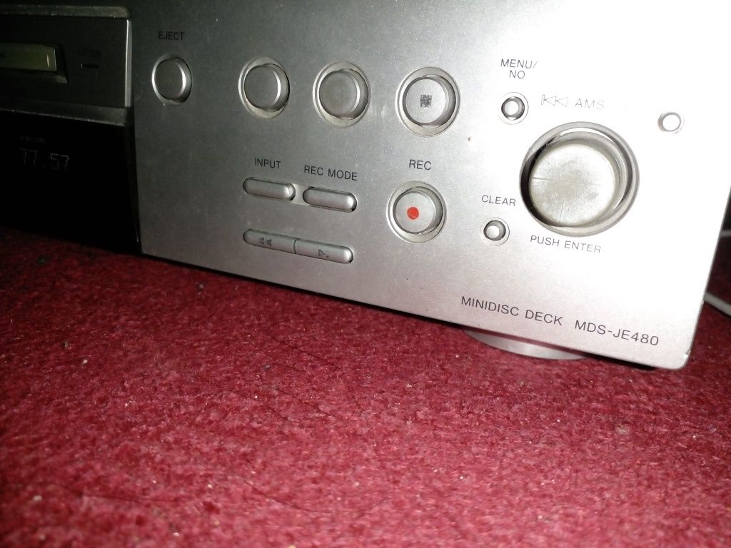 Минидиск SONY MDS-JE480 MINIDISC deck sotiladi