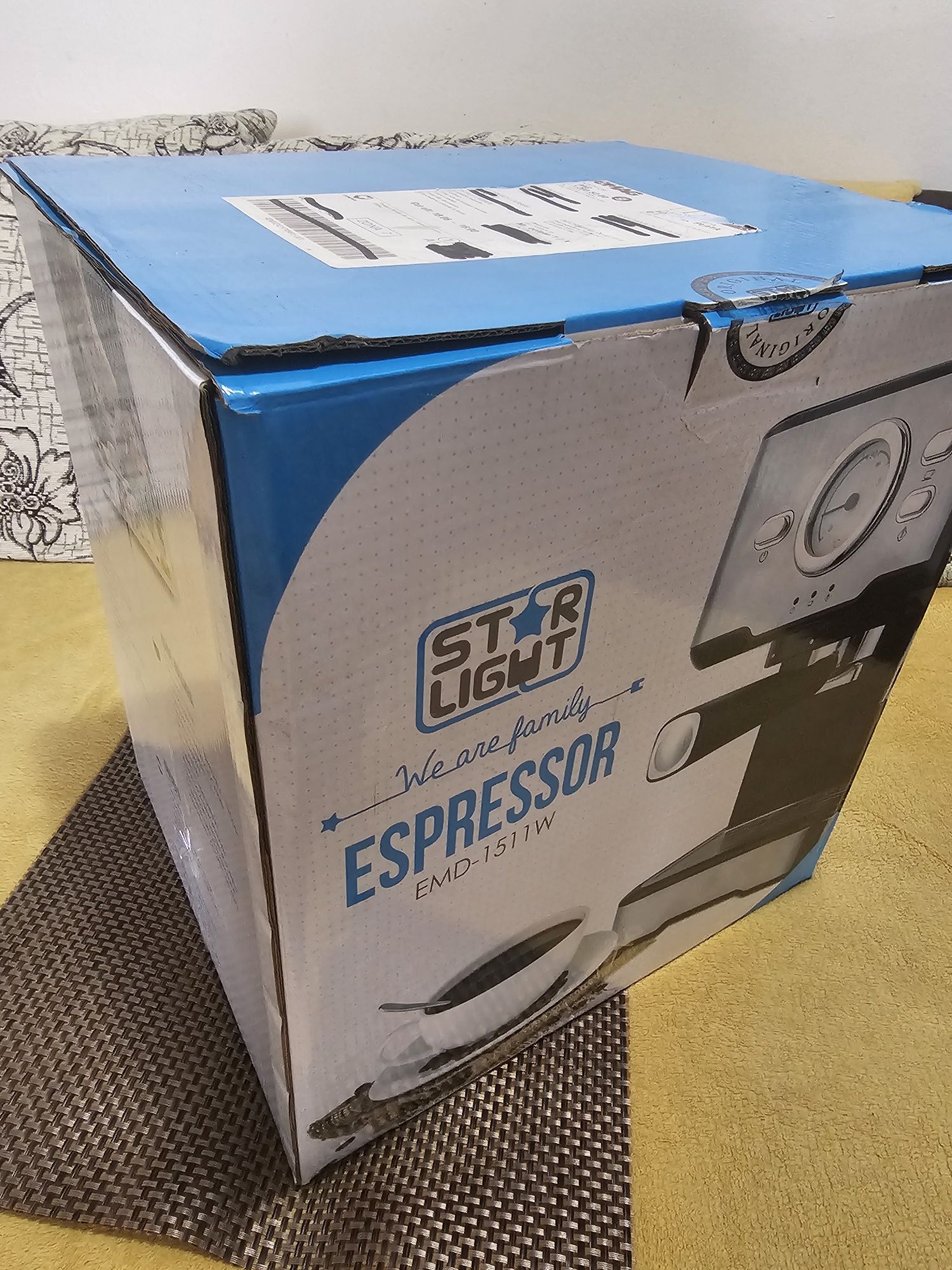 Espressor manual Star-Light EMD-1511W, 15 Bar, 1100W, 1.5l, dispozitiv