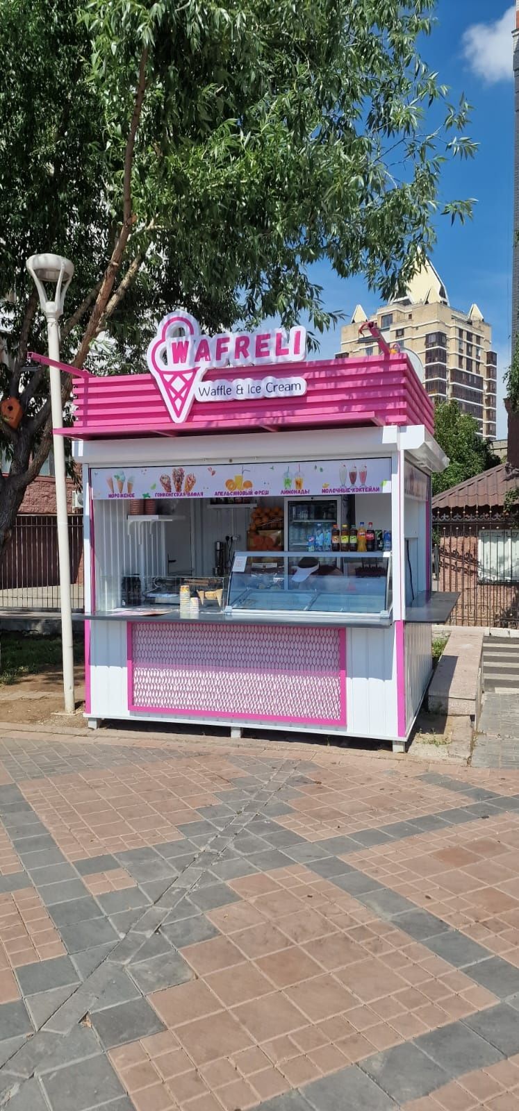 Продается павильон для продажи мороженого, фаст фуда