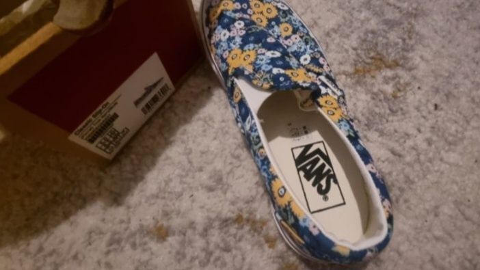 Vans floral 36.5 noi