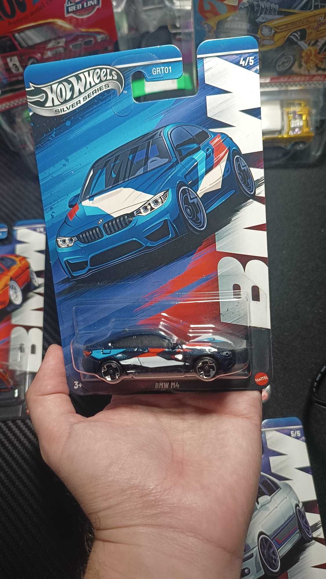 Set Mașinuțe (5) Hot Wheels BMW M1 M2 M3 M4 M5 E30 E39