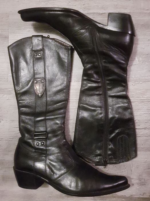 Cizme piele Nero Giardini (IT) 39, negre