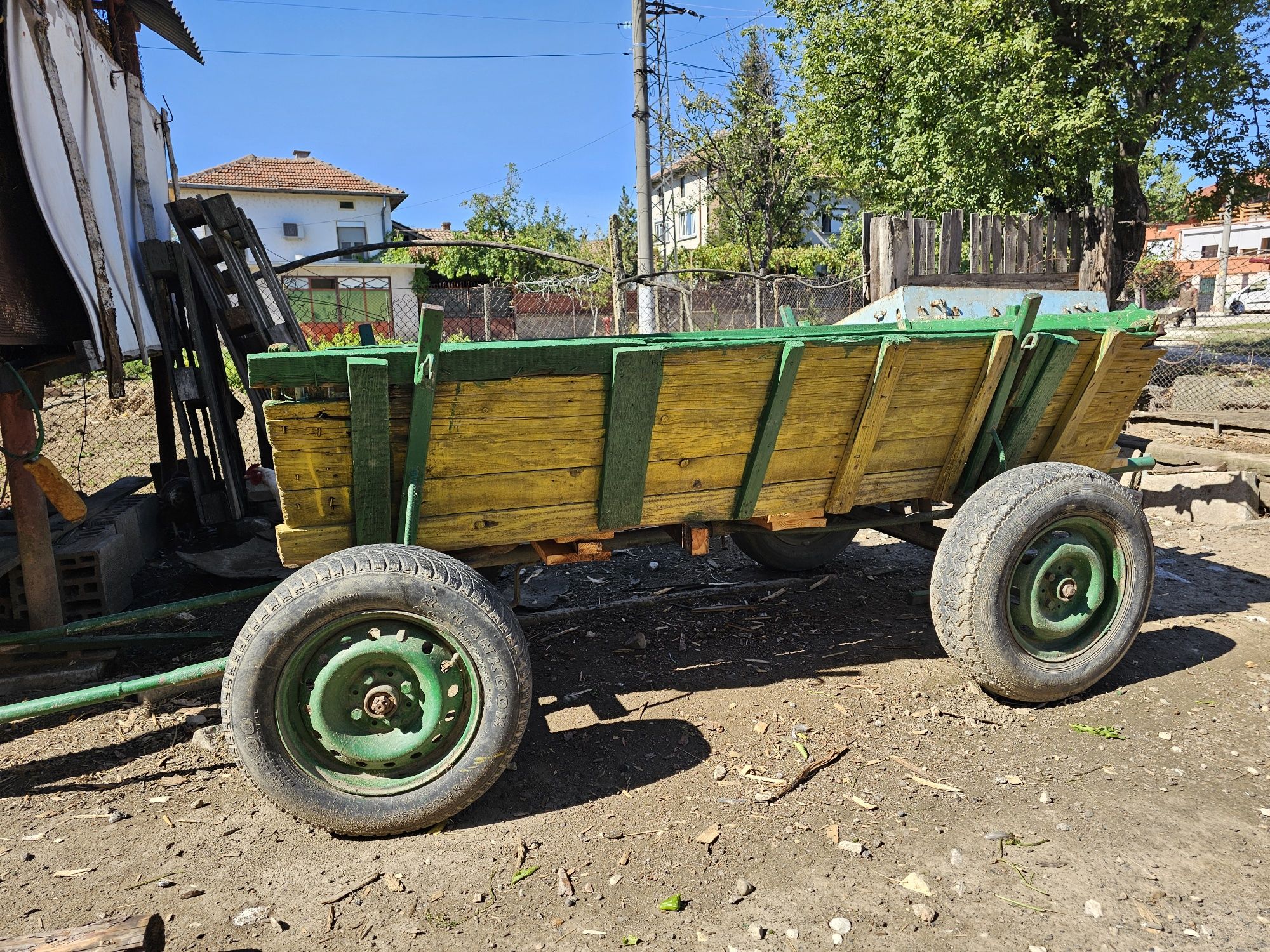 Каруца с гуми, товароносимост 1 200кг