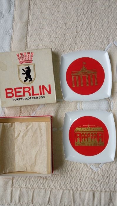 Сувенир от ГДР Берлин , подложки за чаши Berlin DDR