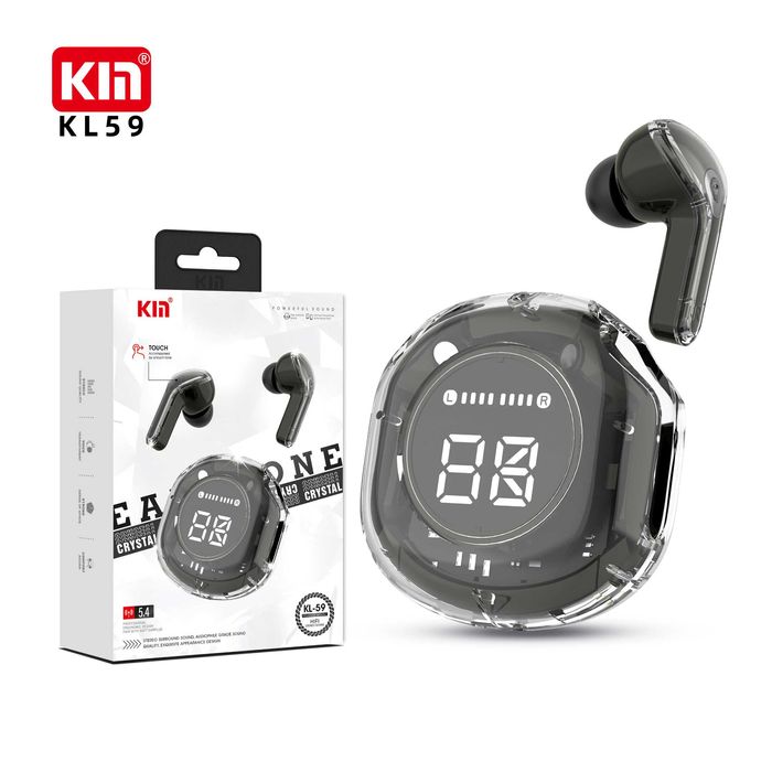 KIN KL59 — zamonaviy Bluetooth 5.4, sport dizaynli TWS quloqchinlar.