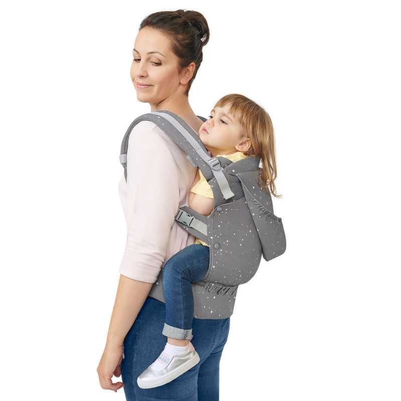 Ергономична раница KinderKraft HUGGY, сива