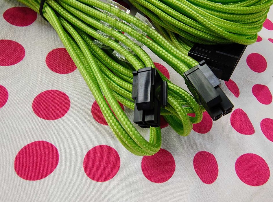 Accesoriu PC Cablu Prelungitor componente Sleeve Cable Kit Verde.