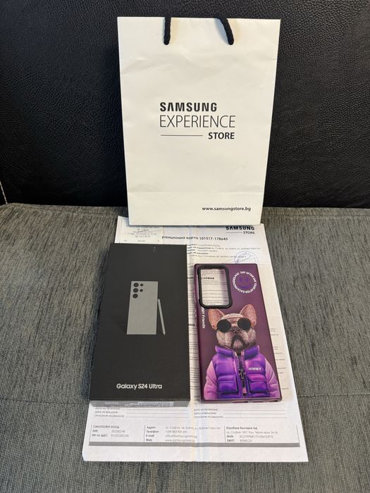 ***КАТО НОВ 512GB SamsungS24Ultra Experience Store Гаранция 2027г Grey