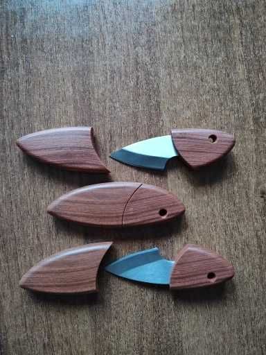 Cutit mini portabil, teaca lemn sau polimer
