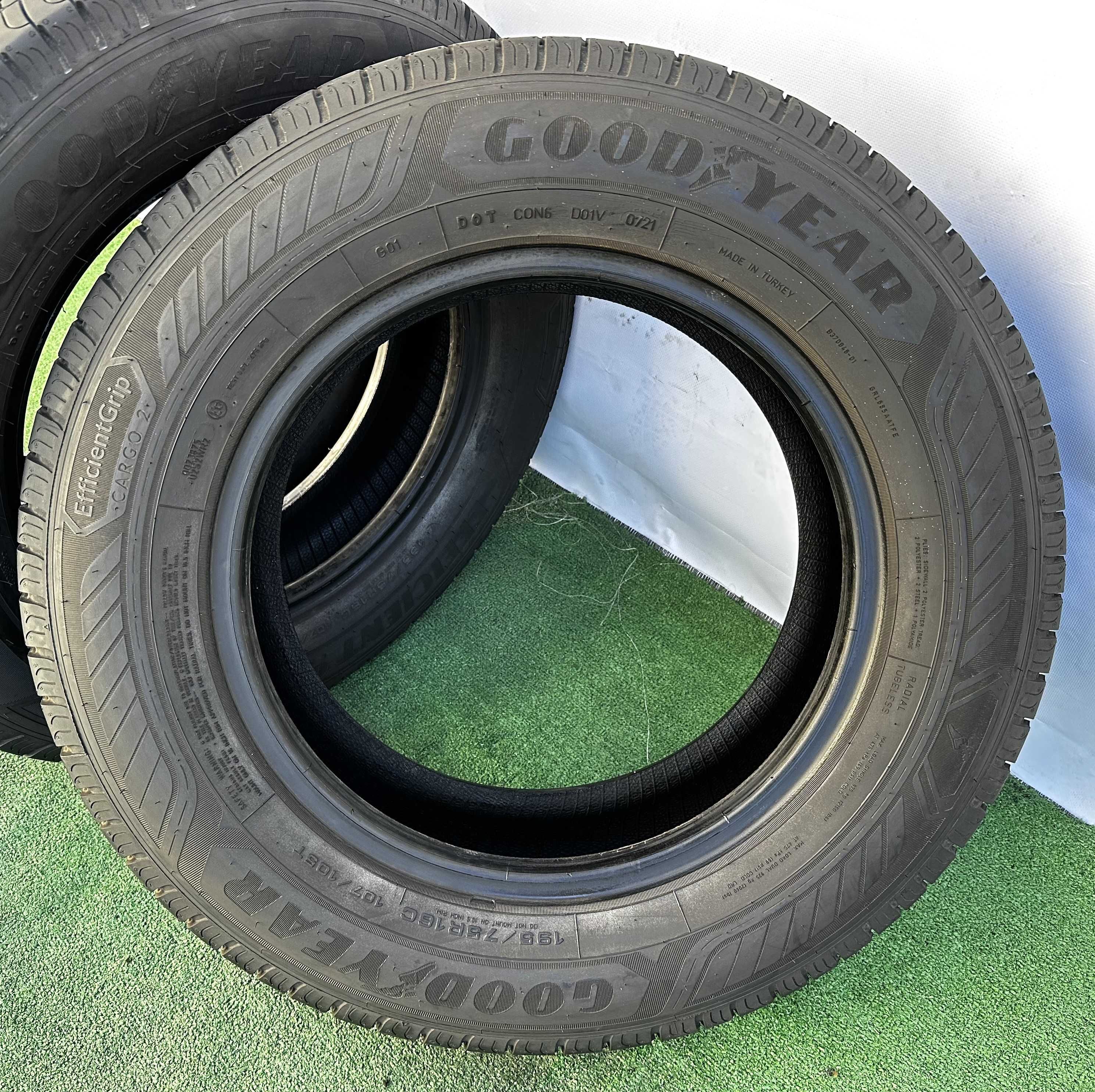 4бр 195/75r16c GOODYEAR CARGO 2 летни