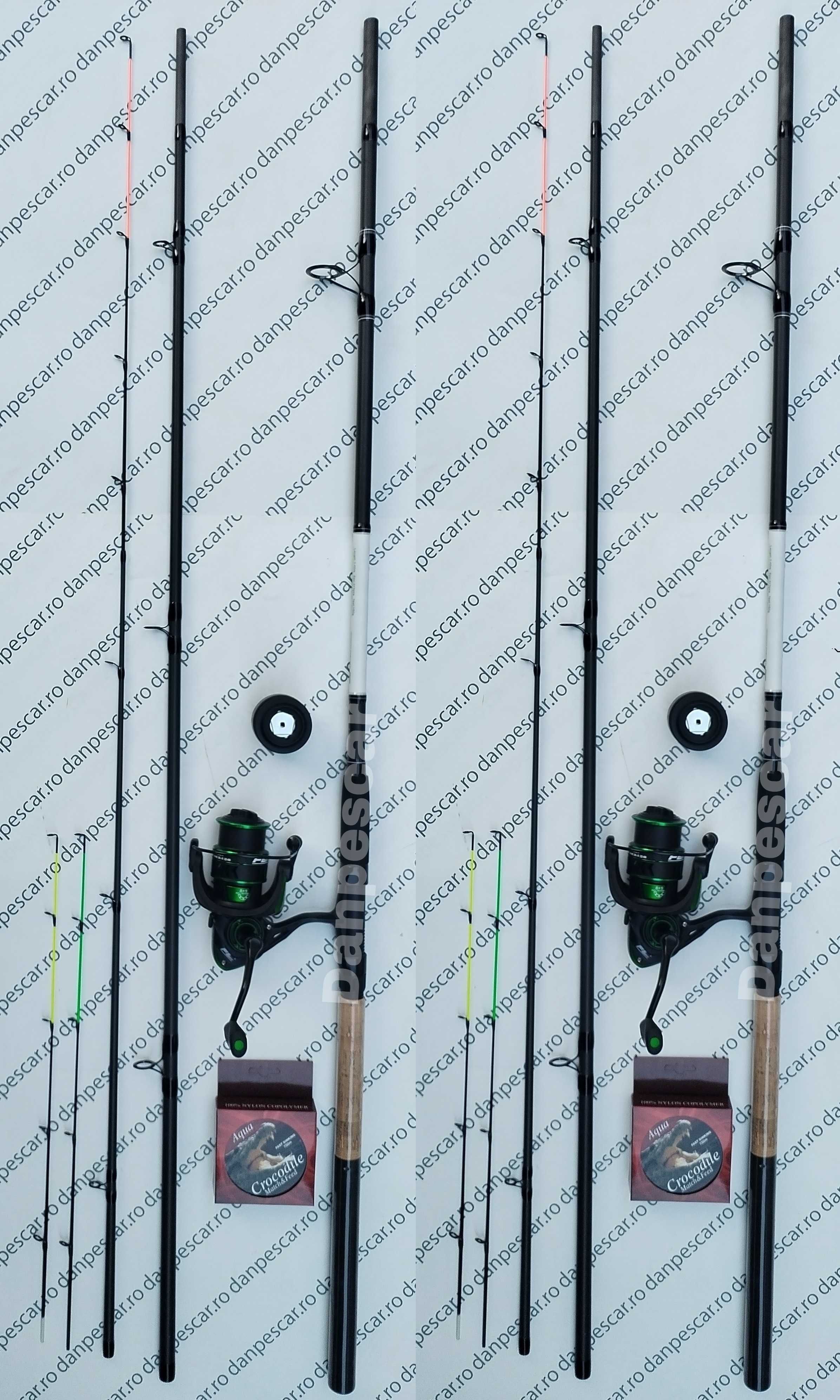 SET 2 Lansete SENSE FEEDER 3,60m + 2 Mulinete SPARKLER 4000 + 300m fir