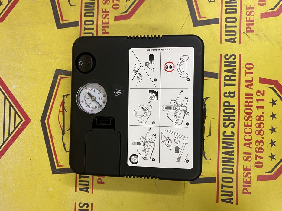 Compresor auto masina umflat roti / roata OE Fix & Go 12V neutilizat
