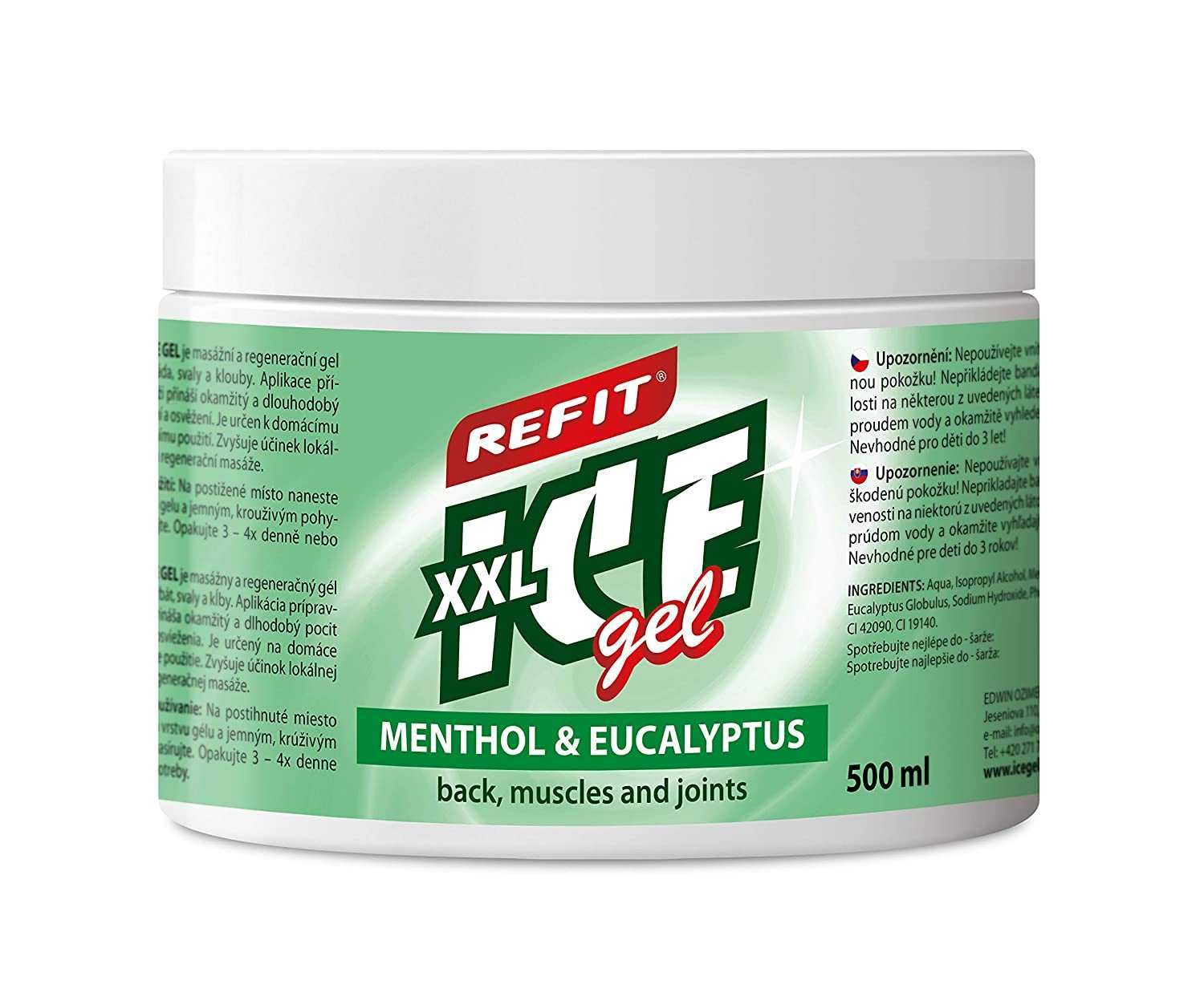 Охлаждащ гел Refit Ice Gel Menthol & Eucalyptus –при много силна болка