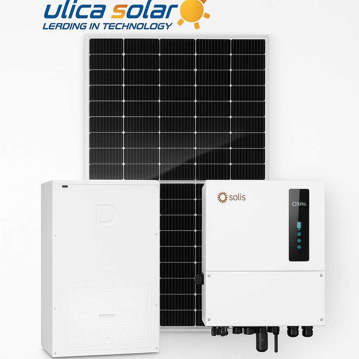 Монофазна хибридна с-ма с инвертор Solis 6kW и 14.33kWh Dyness лит.бат