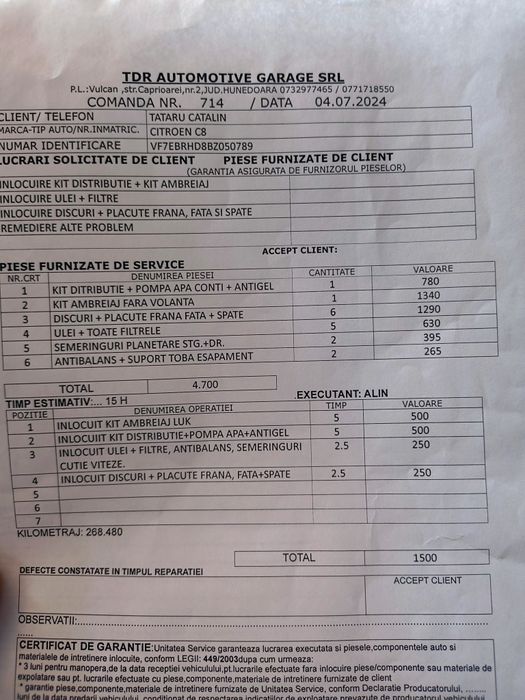 Vând Citroen C8 2011  7 locuri,euro5.