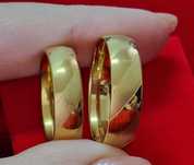 GR100,verighete placate cu aur 14k,model deosebit, marimi diverse
