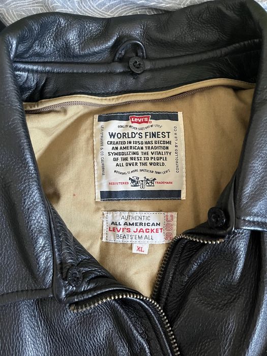 Geaca levi’s piele naturala vintage marimea L