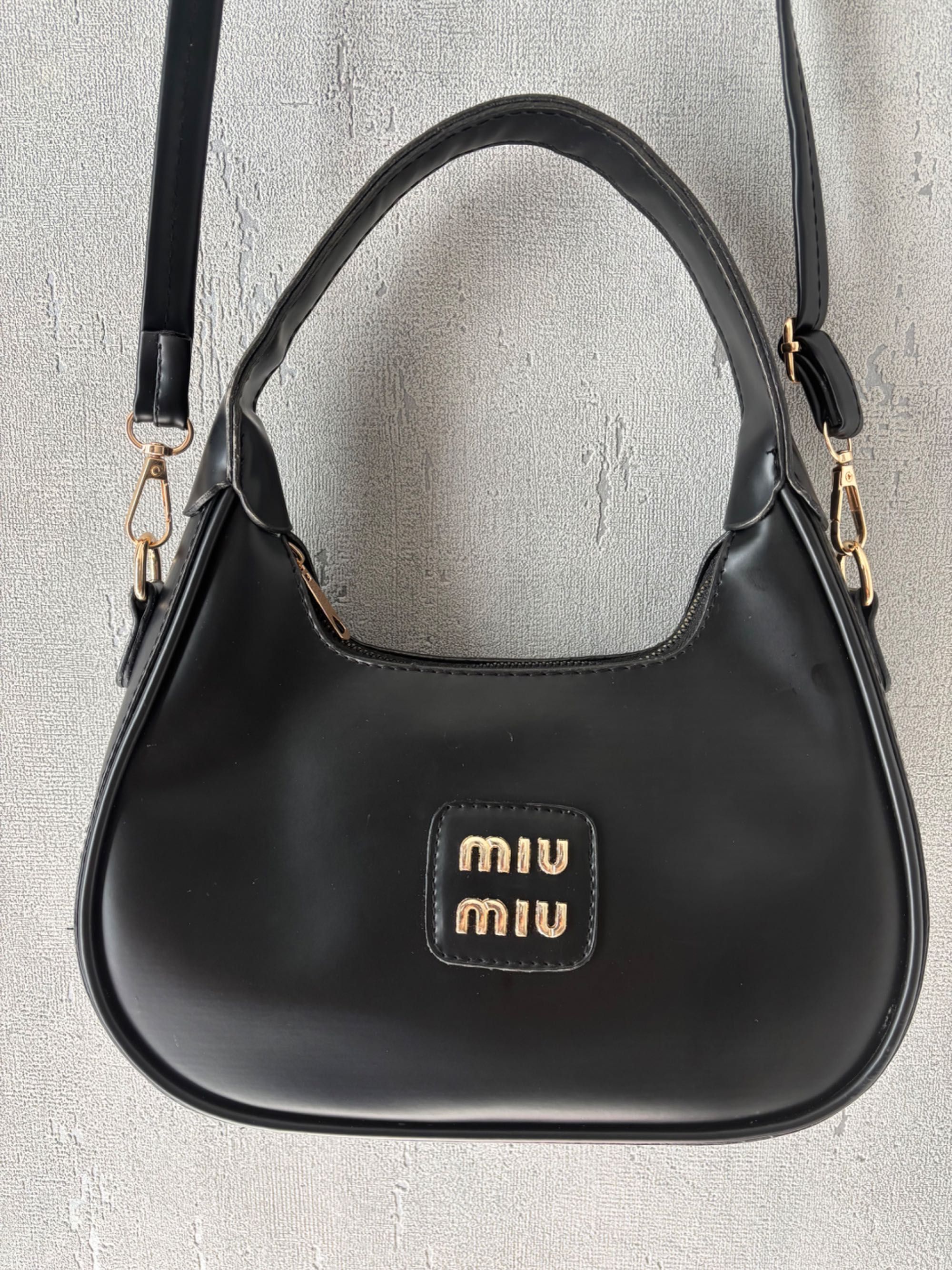 Кожена чанта miu miu