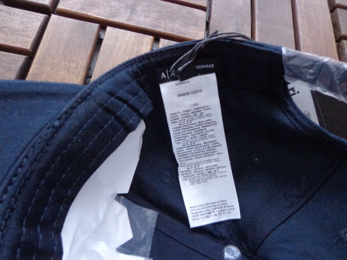 Мъжка бейзболна шапка Armani Exchange Corp logo Baseball Cap