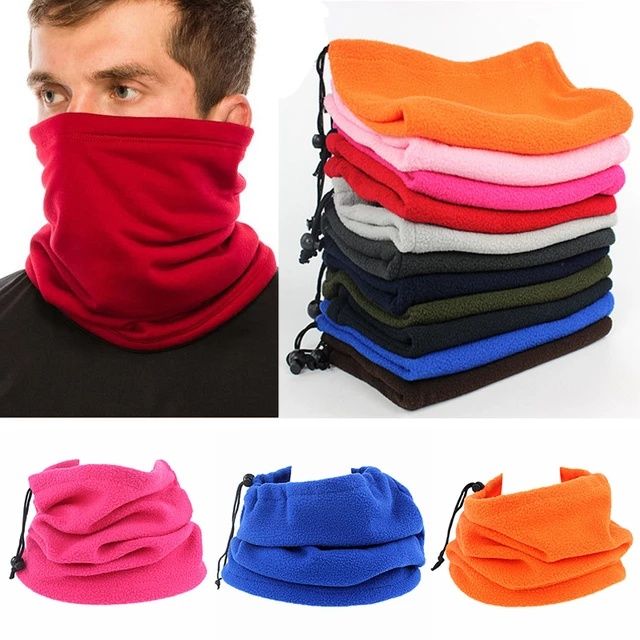 Guler 3 în 1 scarf eșarfă căciulă din polar calduros