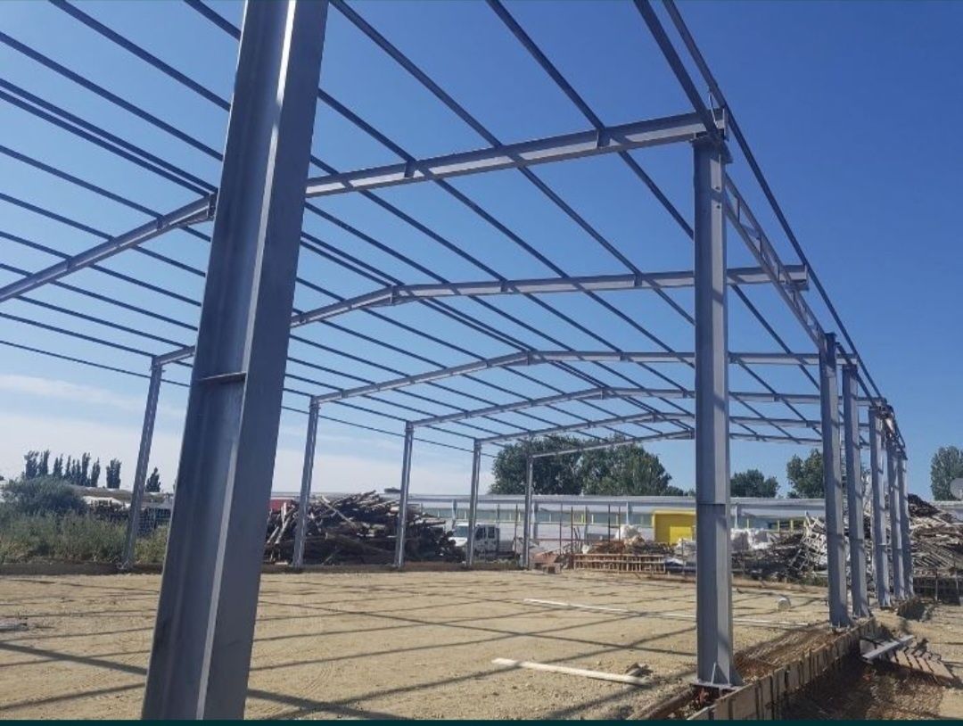 Vand hala metalica 8x20x4 din profile