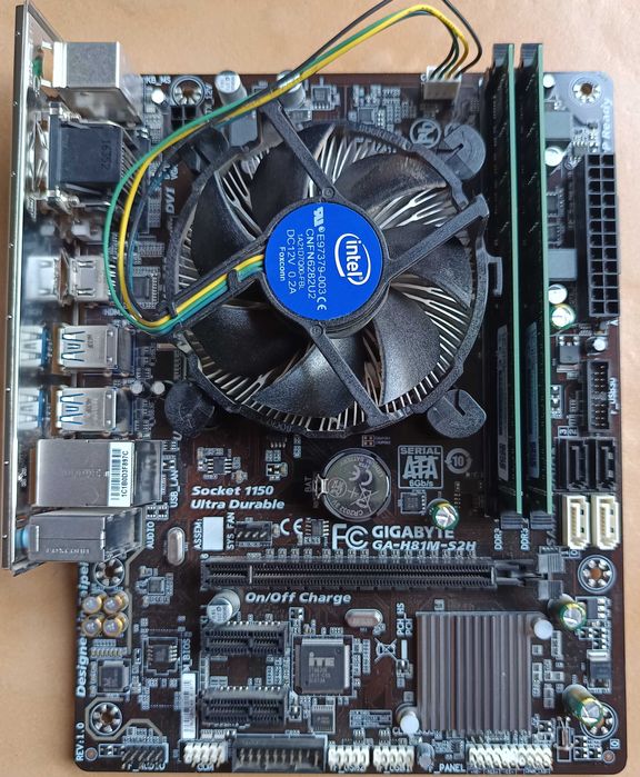 Kit Placa de baza gaming Gigabyte H81M-S2H I5 4590 Ram 16Gb