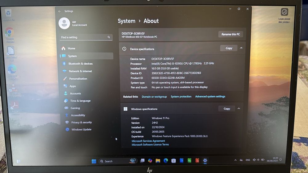 HP Elitebook 850 G7 + подарък мишка