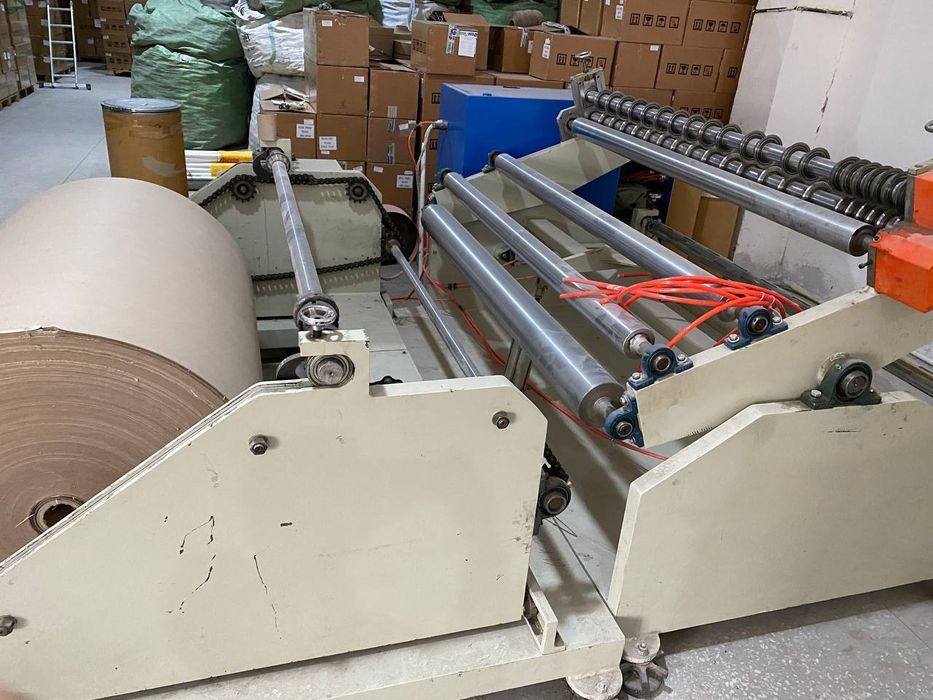 Картонная втулка шпуля оборудование бобинорезка резка картон