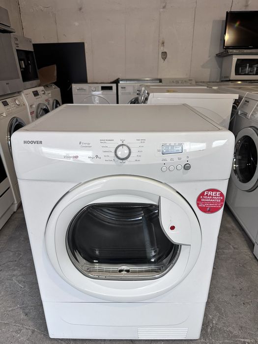 Сушилня +гаранция. HOOVER кондензна 9кг. Безплатна доставка за София.