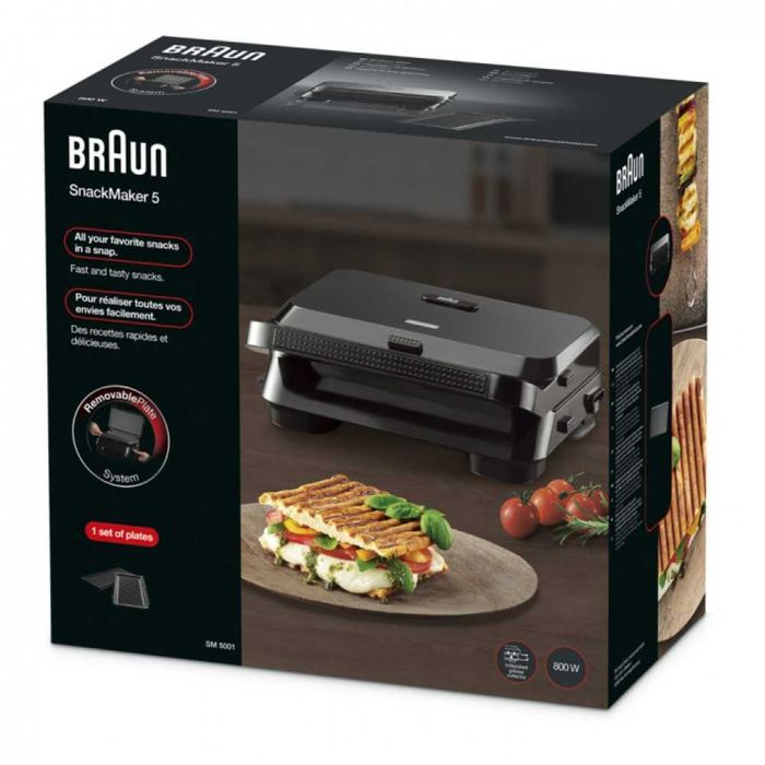 Гриль для сендвичей Braun SnackMaker 5 SM5001