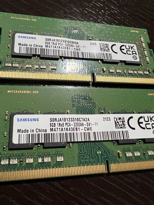 Memorii RAM Laptop Samsung 16GB (2x8GB) DDR4 3200 MHz, CL 22, 1.2V