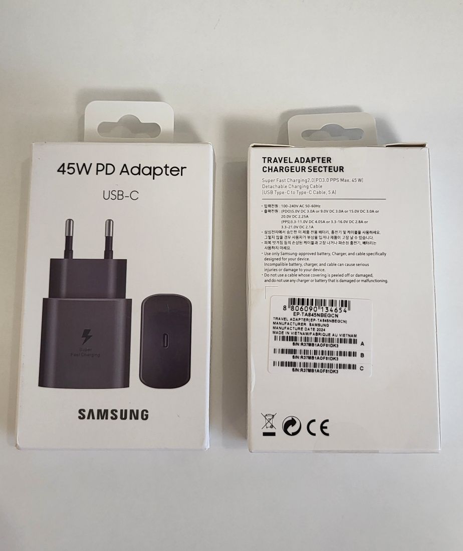 Încărcător Samsung 45W Super Fast, Nou & Sigilat!