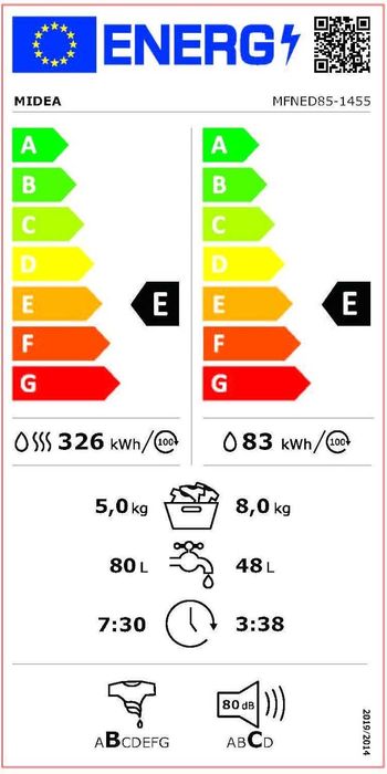 Пералня със сушилня Midea 8/5kg