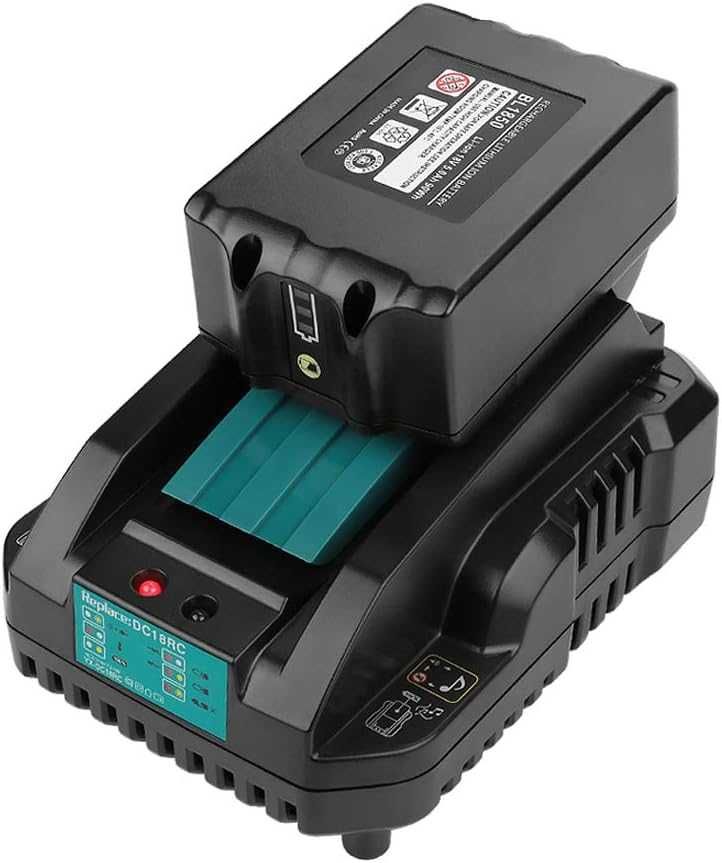 Зарядното устройство за батерии Makita DC18RC, 7,2V-18V, 3А