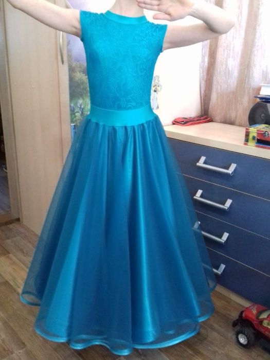 Платье-трансформер для бальных танцев, Юниоры -1