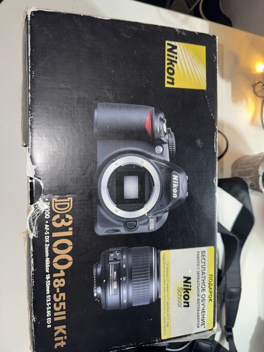 Nikon D3100 + 2 объектива + 64GB — полный комплект