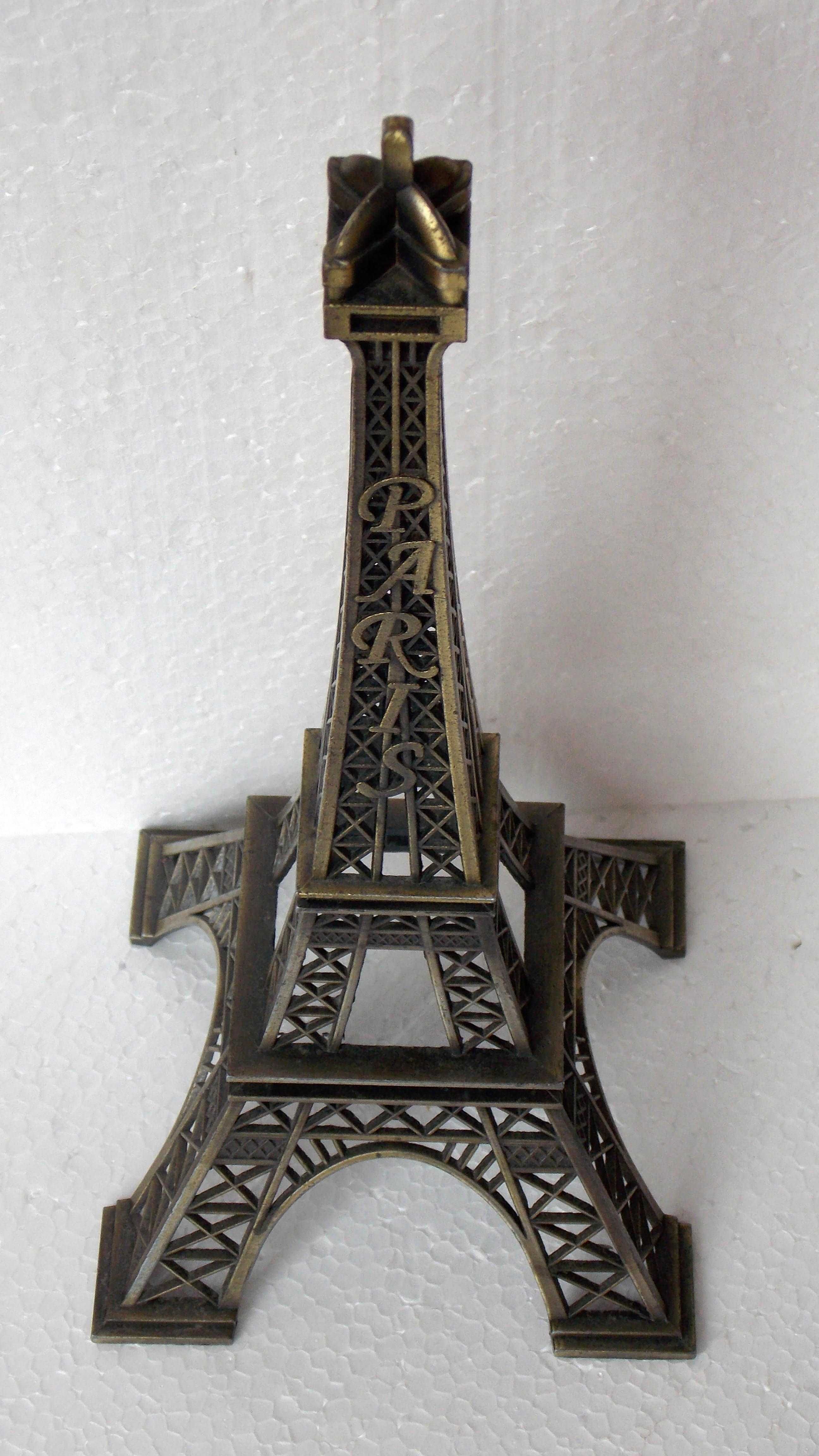 statueta  metal Eiffel 31 cm vintage antichitati decor obiecte vechi