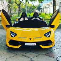 Лицензионная и двухместная детская машина Lamborghini Aventador