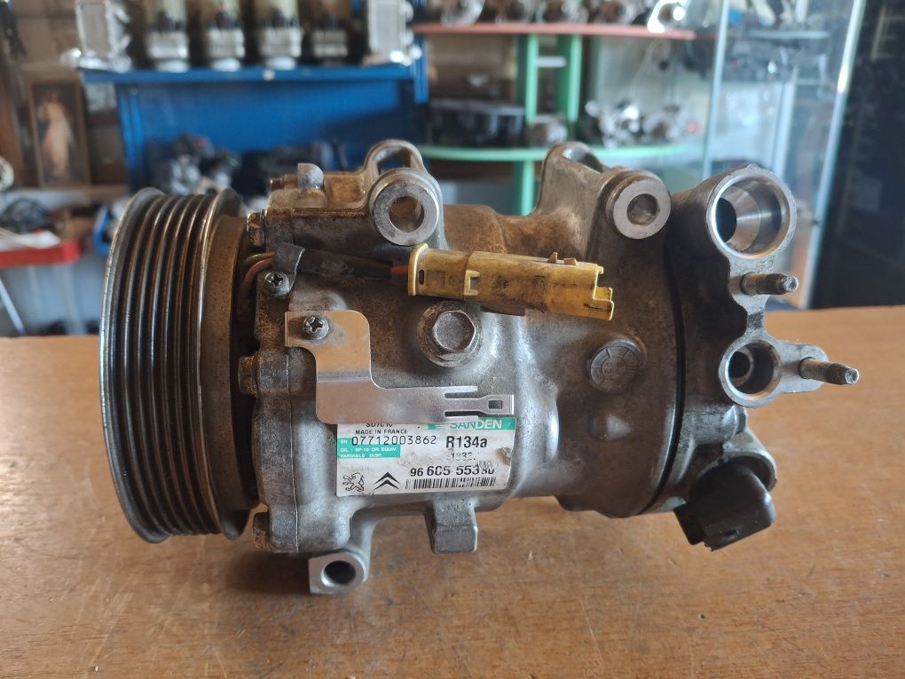 Compresor aer condiționat Citroen C5 Peugeot 407 2.0 Hdi