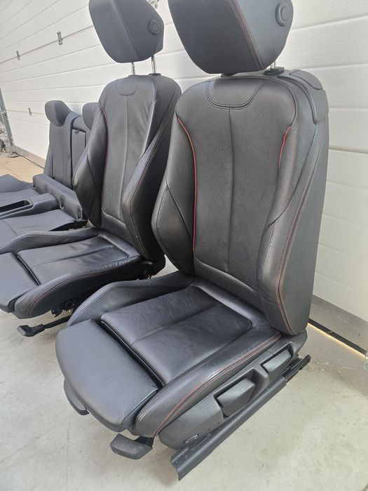 Interior scaune fata sport încălzire piele neagră bmw f32 seria 4
