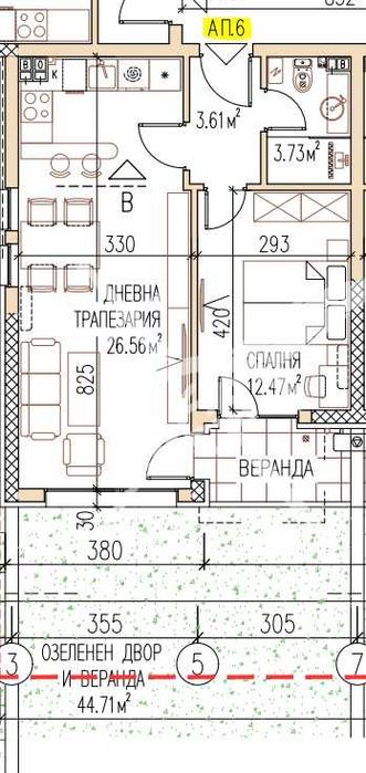 Двустаен апартамент в кв. Остромила! Ново строителство!