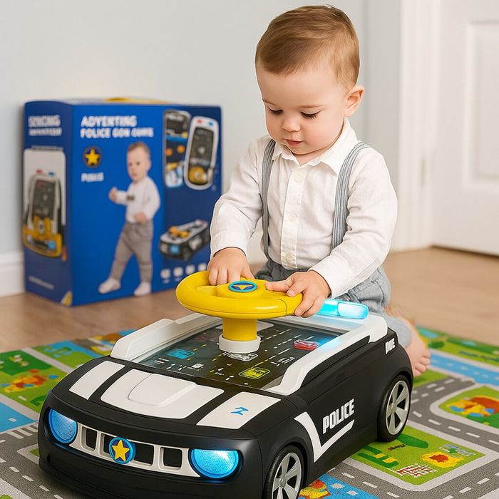 ДЕТСКА ИГРОВА КОНЗОЛА полицейска кола 40 см