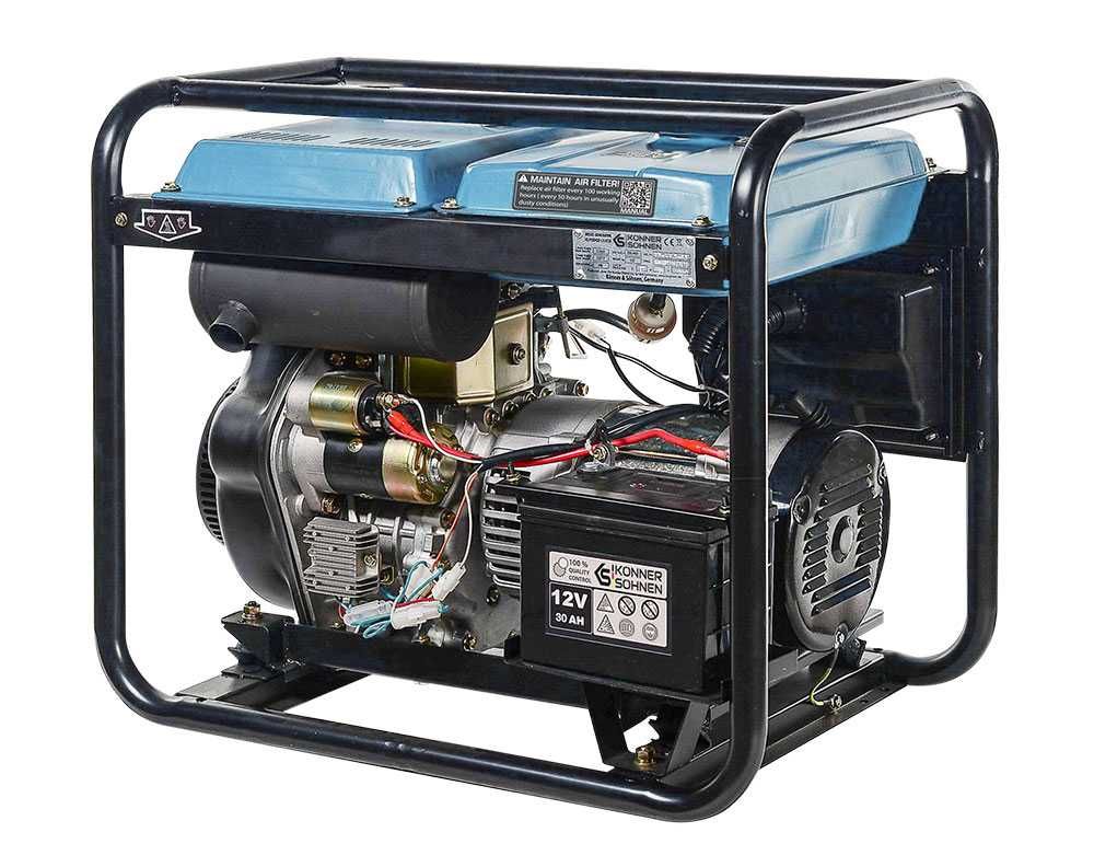 Generator diesel Könner&Söhnen KS 6100HDE EUROV, 230 V monofazic 5,5kW