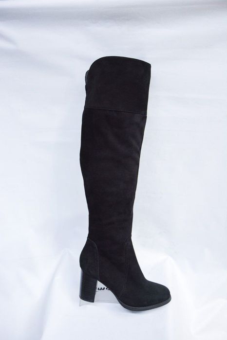 35 Женские зимние ботфорты нат замша