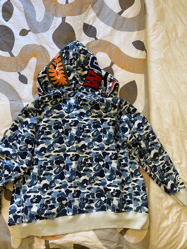 Bape ABC hoodie blue camo