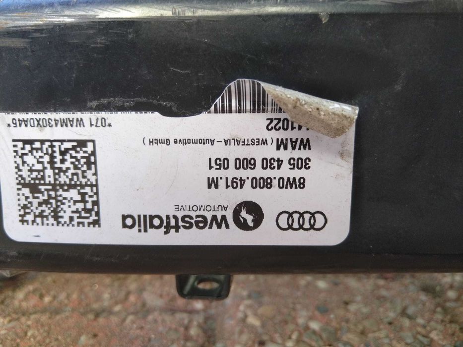 cirlig remorcare electric Westfalia audi A4 B9 cod 8W0800491M