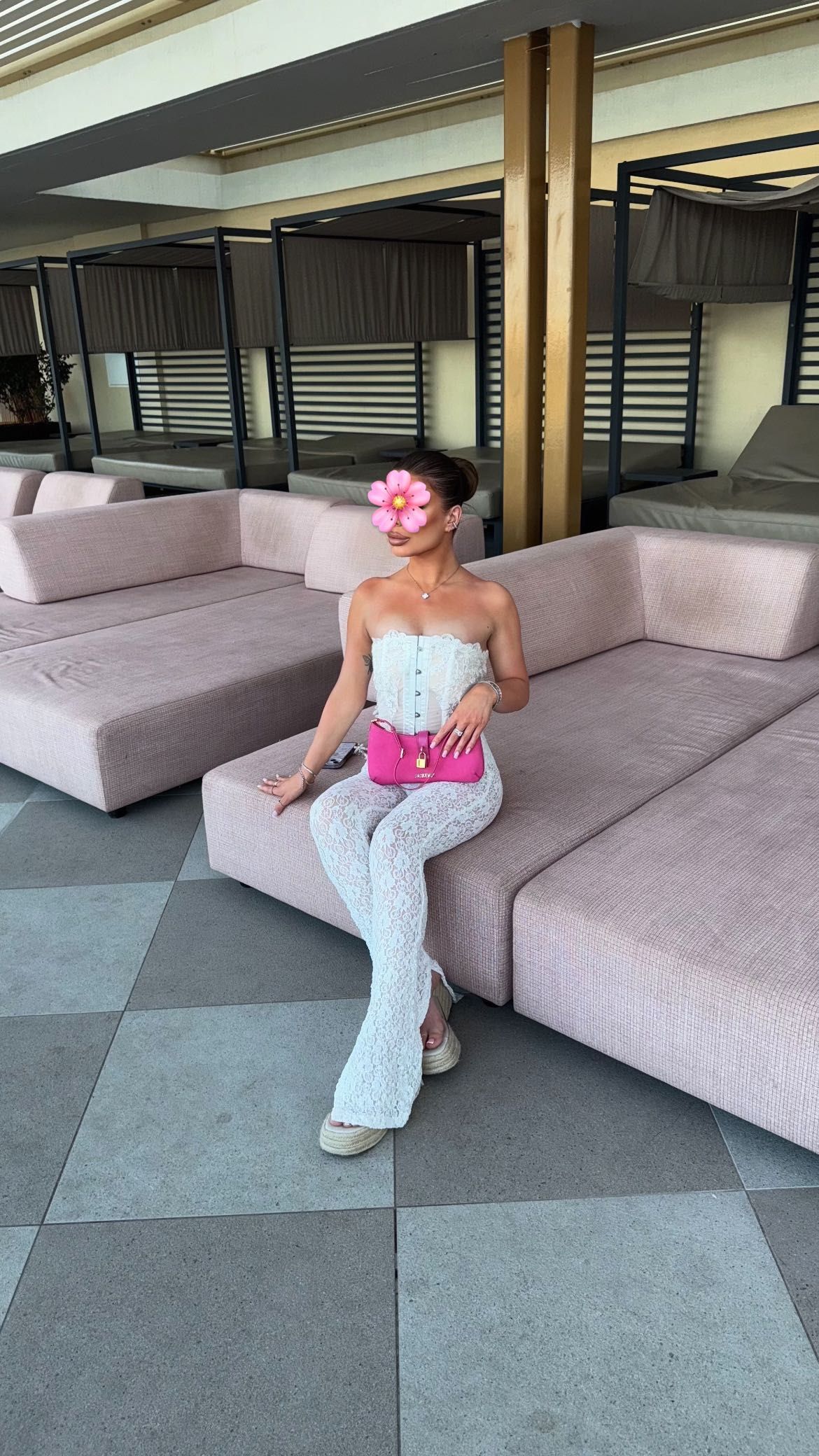 Zara дантелен панталон